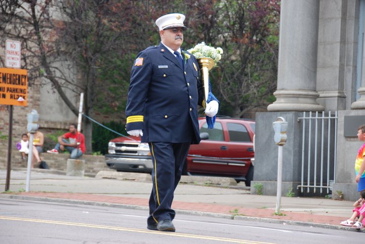 John Jack leading us in the Haxleton parade.